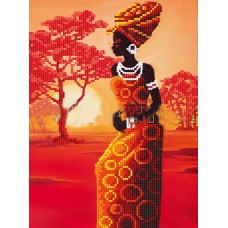 Схема для вышивки бисером «Африканка» (Схема или набор)
